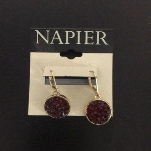 Napier Gold and Ruby Earrings